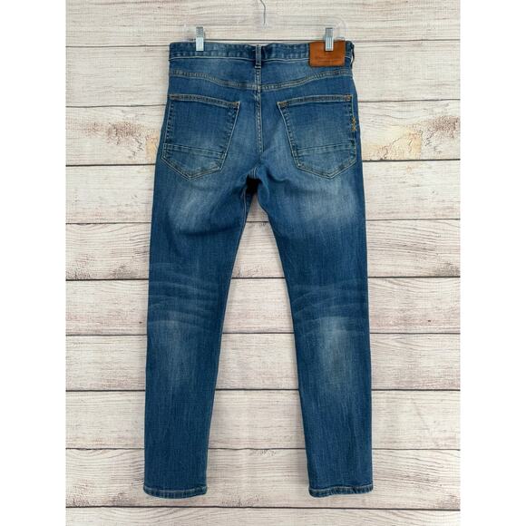 Scotch & Soda Skim Slim Jeans Mens 32x30 Blue Medium Wash Denim AMS Blauw - Picture 2 of 13